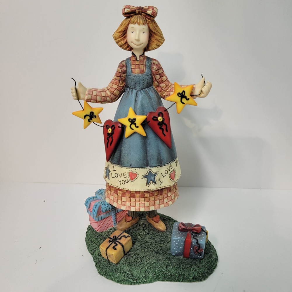 Ellen Stouffer Annie's Love Figurine 1st Ed 1999 Number 1 Girl‎ with Gifts
